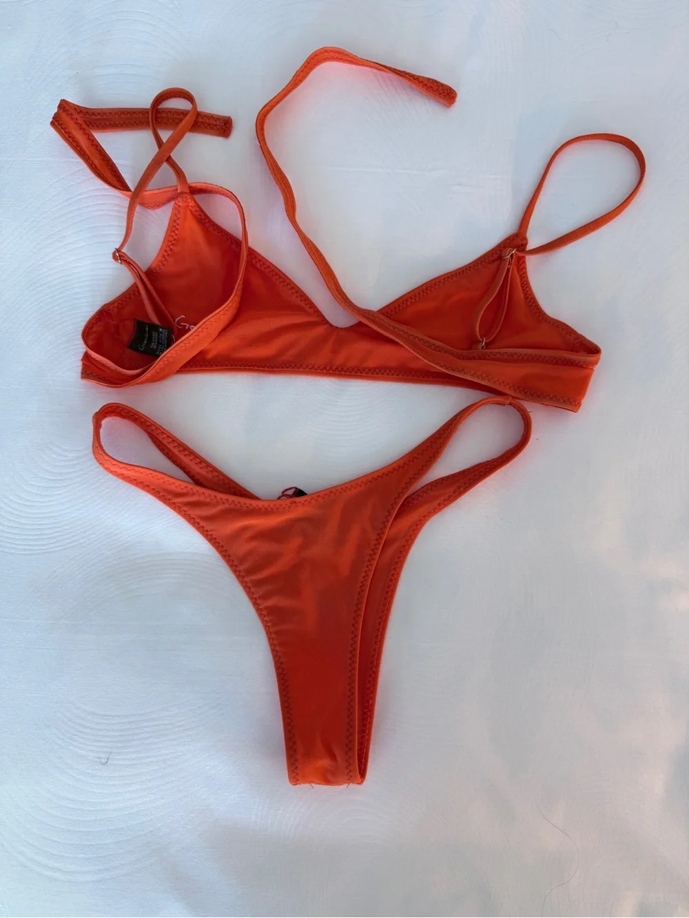 Orange Women's Two-Piece Bikini Set - Picture 4 of 4